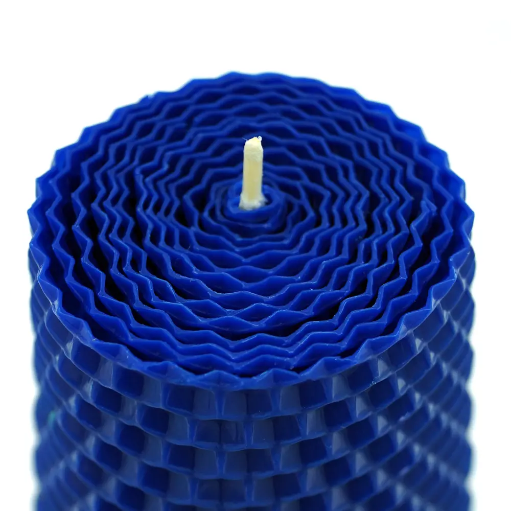 Свеча вощинная цилиндр синяя 5x26 см EVIS STLM-2065526 - Вид №1