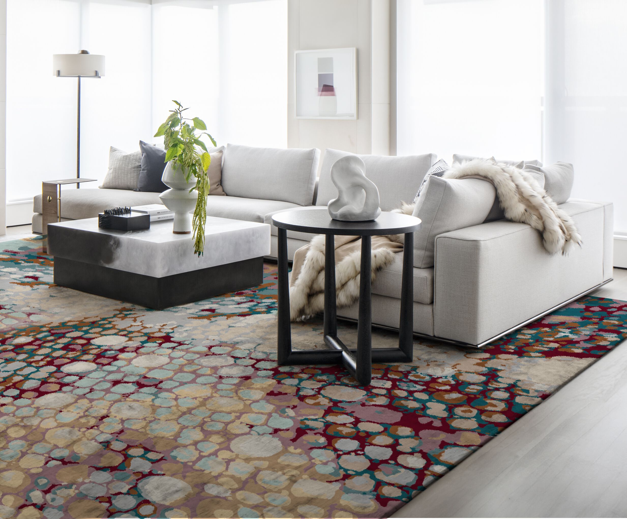 Прямоугольный ковер с длинным ворсом Ademi Exclusive ARCH-00000695