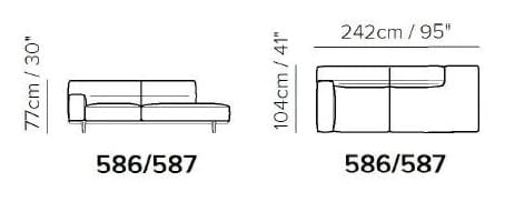 Кожаный диван Natuzzi Italia кендо ARCH-00100875 - Вид №2