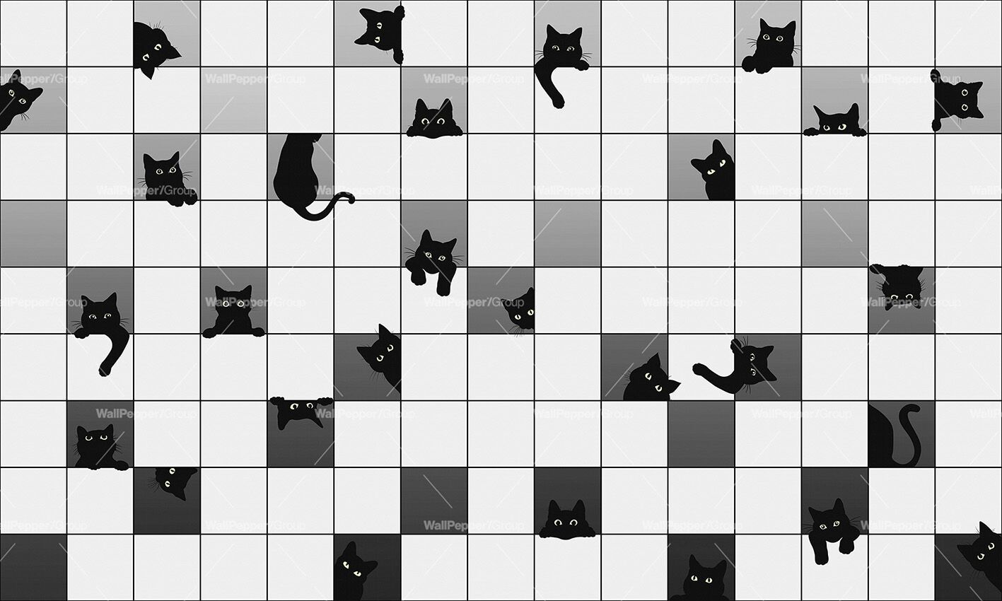 Carta da parati PVC free, eco-friendly, lavabile WallPepper MEOW ARCH-00104632 - Вид №1