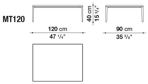 B&B Italia Прямоугольный журнальный столик из массива дерева Michel sun-id-1471965 - Вид №6