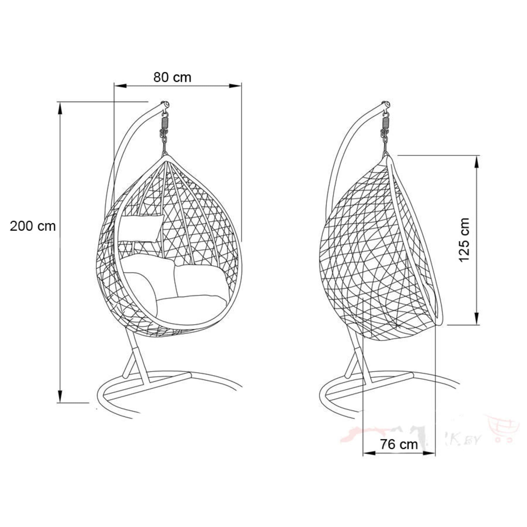 82280221 Подвесное кресло Лина с опорой Santreyd  - Вид №13