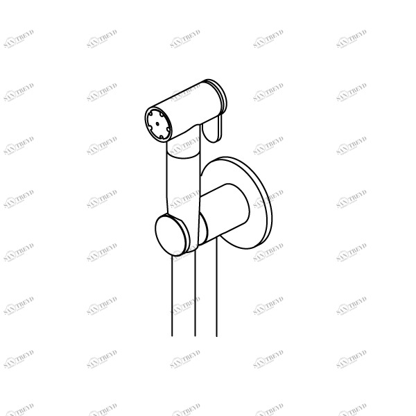 Дополняет. ID012. Гигиенический душ Quadrodesign COMPLEMENTS