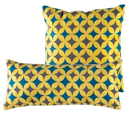 Toulemonde Bochart Подушка из шерсти с квадратным мотивом Cuscini sun-id-1427944 - Вид №3