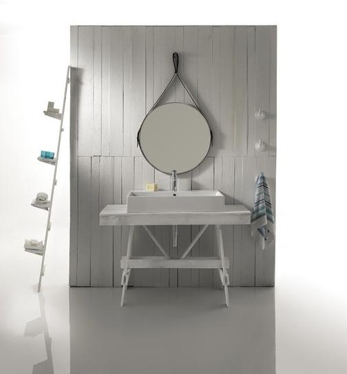 GALASSIA Консольная мойка из лакированной лиственницы Plus design sun-id-1462842 - Вид №2