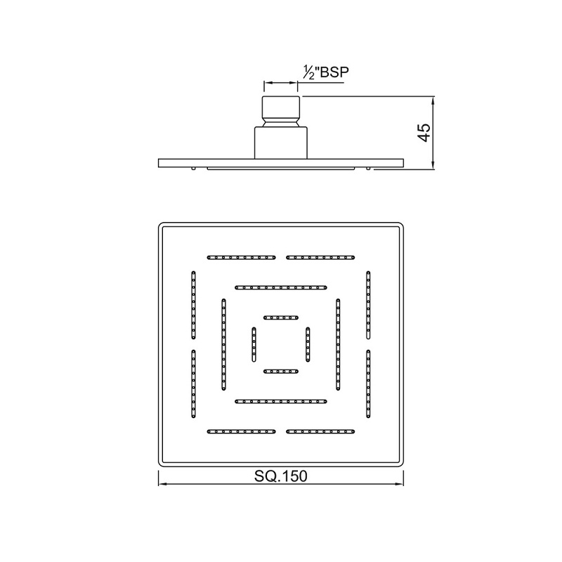 OHS-CHR-1605 Верхний душ Jaquar Maze Santreyd - Вид №1
