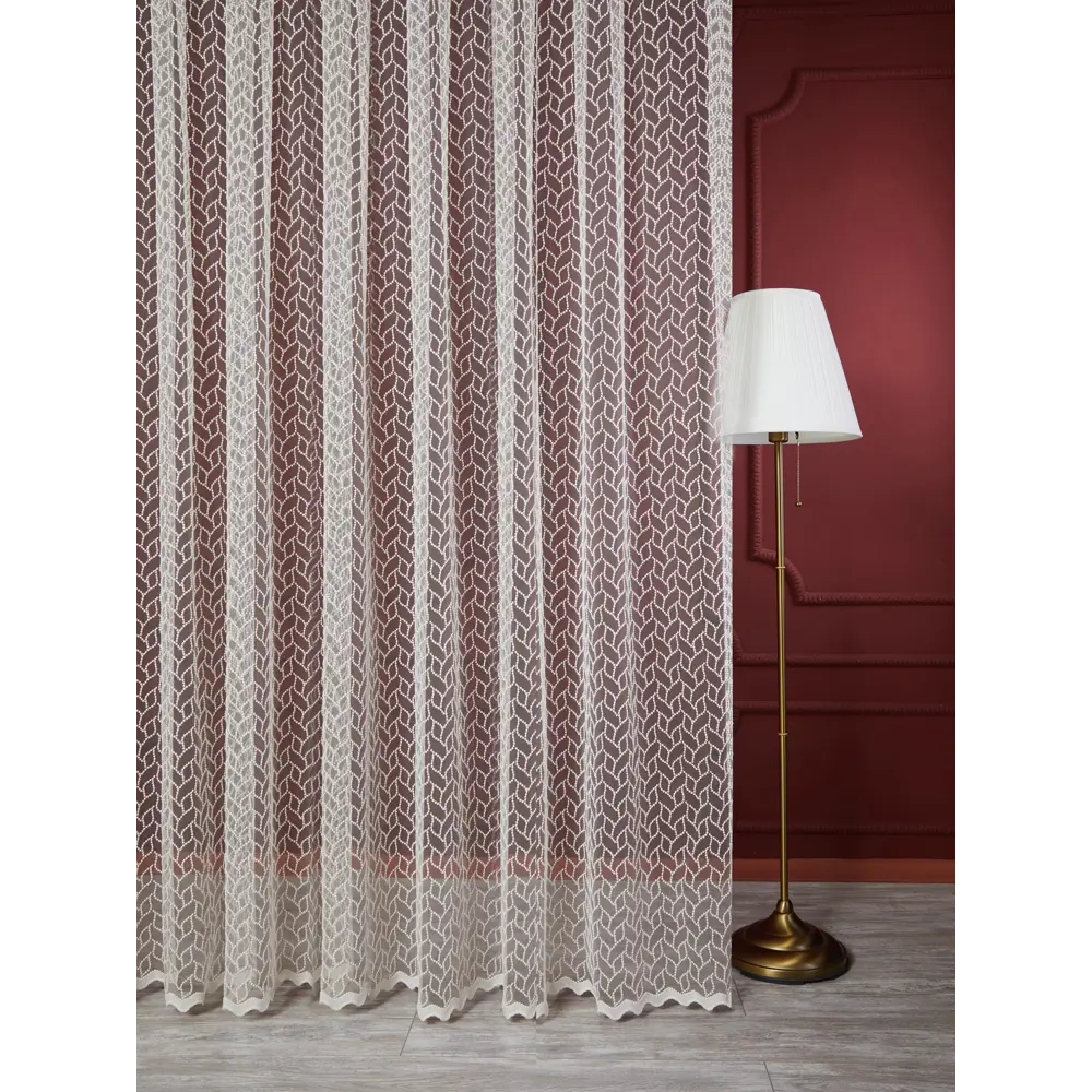 Тюль 1 м/п Бисер сетка 280 см цвет кремовый 85337335 STLM-2128981 ELIT HOME 