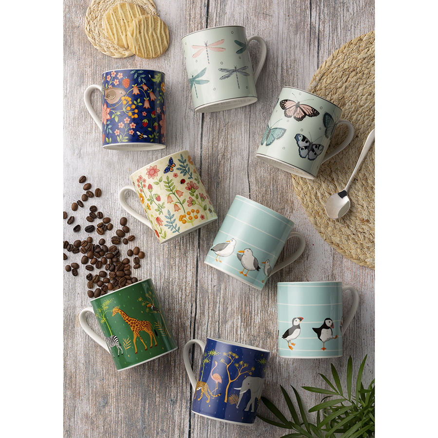 P_0059.292M Кружка wild flower 380 мл кремовая Price&Kensington  - Вид №1