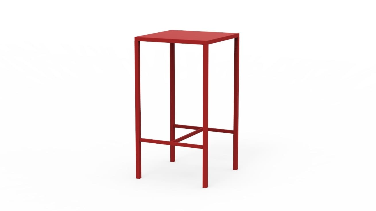 Высокий квадратный металлический садовый стол Vermobil SEASIDE ARCH-00134681 - Вид №14