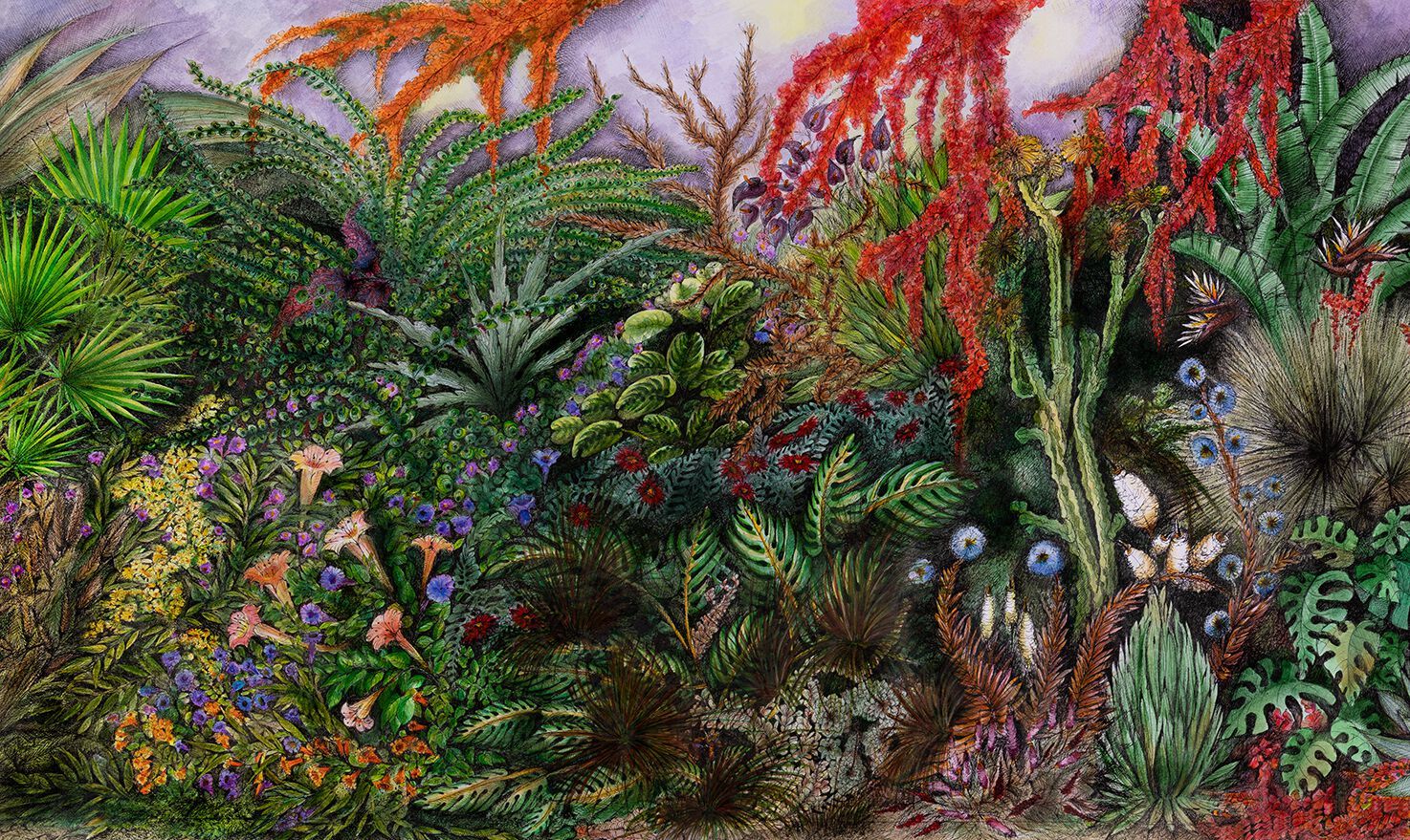 Обои с цветочными мотивами Jannelli&Volpi AMAZONAS ARCH-00072566 - Вид №2