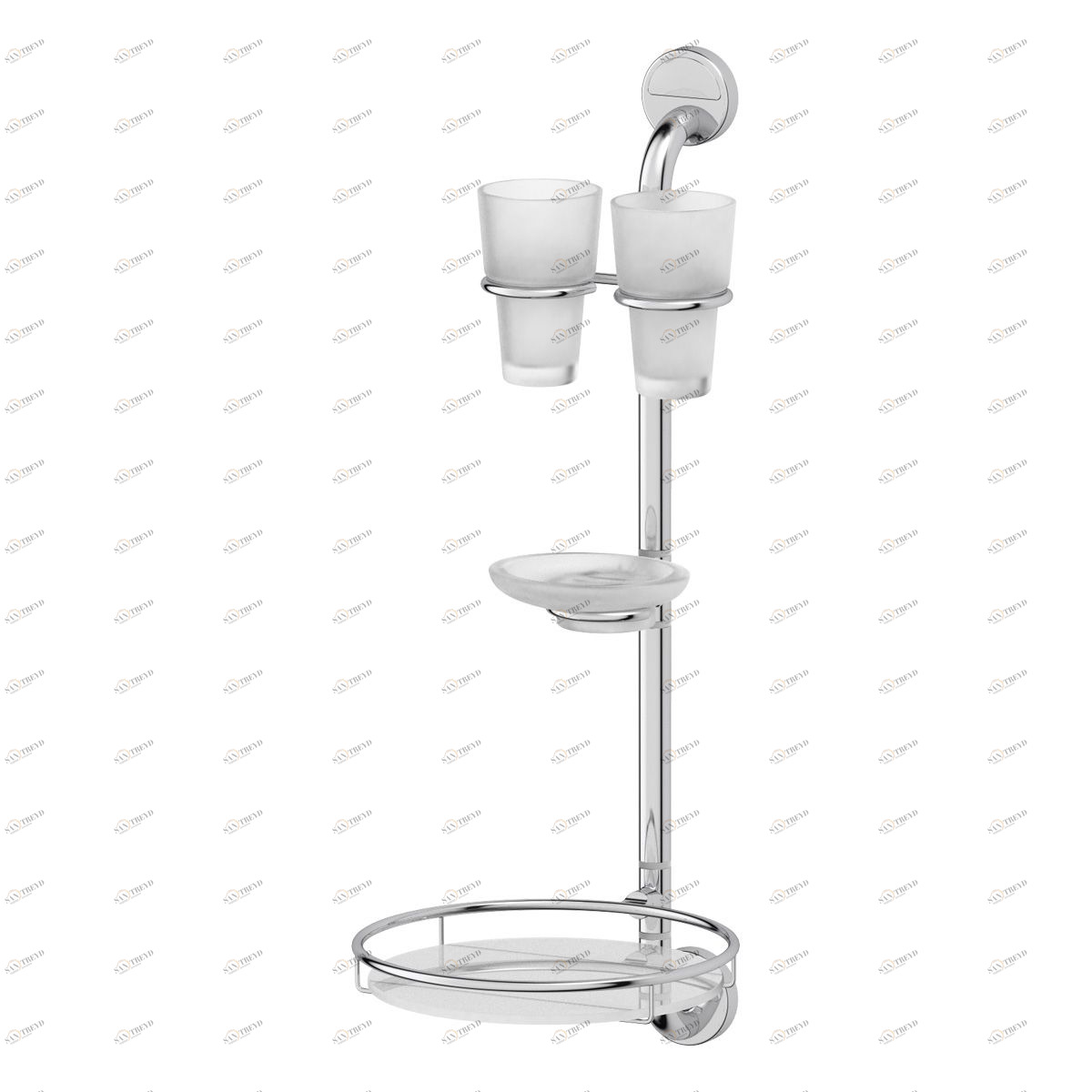 Штанга с 3-мя аксессуарами для ванной 65 cm Santreyd KD-206 C