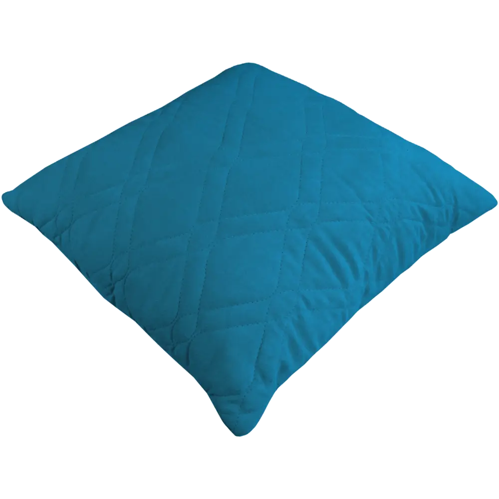 Подушка декоративная 43x43 см замша бирюза 83022399 STLM-2078999 LINEN WAY  - Вид №1