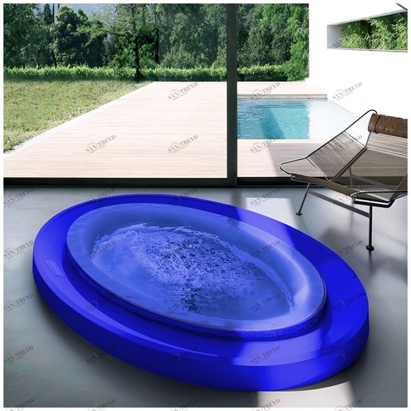 Бассейн Gruppo Treesse Fusion 231 SPA-V864H-SI встроенный овальный синий Fusion SPA SPAV864HSI