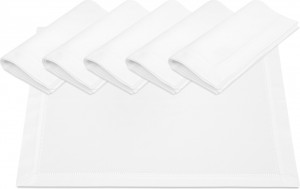 10645790 Weissfee Набор салфеток Weissfee "Жемчужина" 45х45см, 6шт, (белый) Хлопок