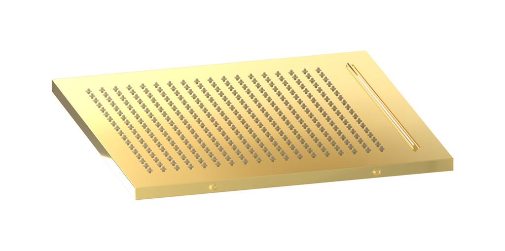 Полувстроенный верхний душ с режимами - дождь и водопад WE ARE IB av360oo Gold Aqua