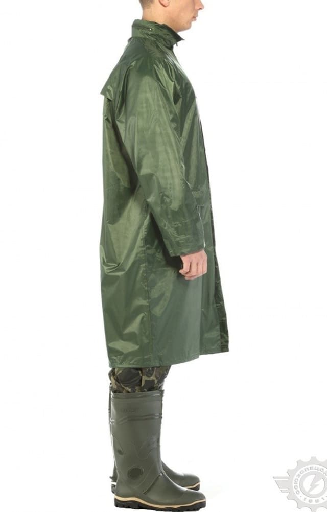 4957153 Плащ "Альбатрос ЛАЙТ" влагозащитный зеленый  Непромокаемая спецодежда  размер XXXL  - Вид №6