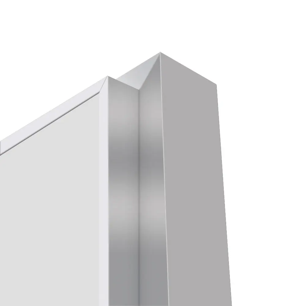 Дверь межкомнатная глухая Invisible 90x220 см цвет белый с замком обратное открытие алюминиевая кромка правая 89433725 STLM-2033858 VELLDORIS  - Вид №4