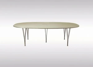 Woka Lamps Vienna Овальный стол из стали и дерева