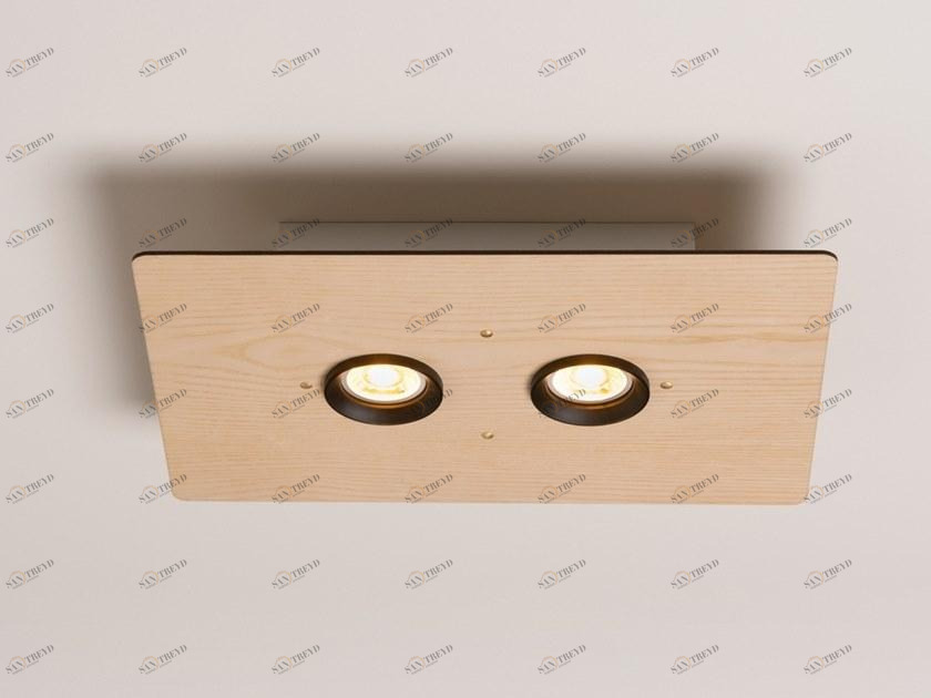 Milan Iluminacion Точечный светильник прямоугольной формы из ясеня  6708 - 6709 