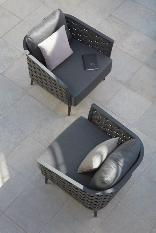 MNST329 1 мест.ная лава веревка 45мм антрацит Manutti Cascade - Вид №6