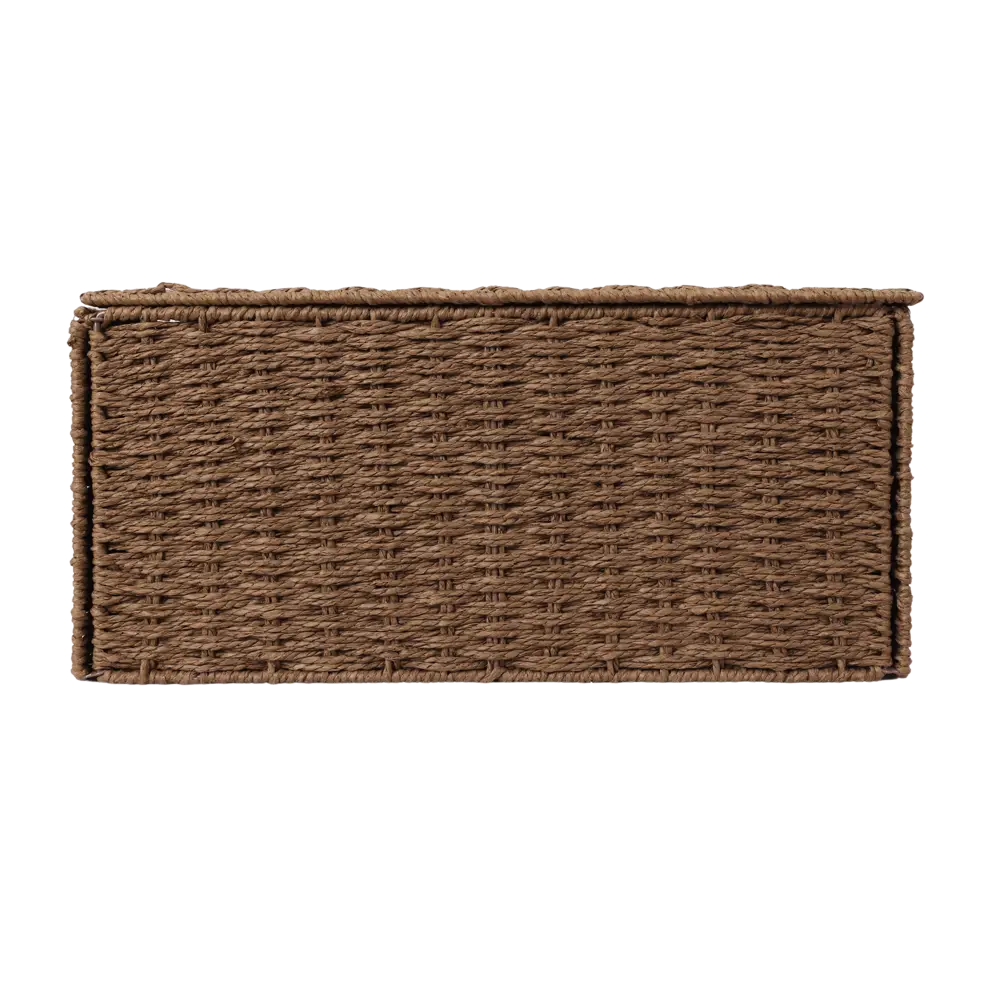 Корзина с крышкой Konsensa 38x28x18 см бумага цвет коричневый 89439469 STLM-2139474  - Вид №2