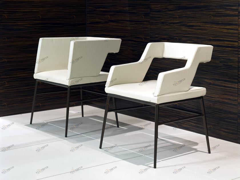 i 4 Mariani Мягкое кожаное кресло с подлокотниками Sissi sun-id-1515767