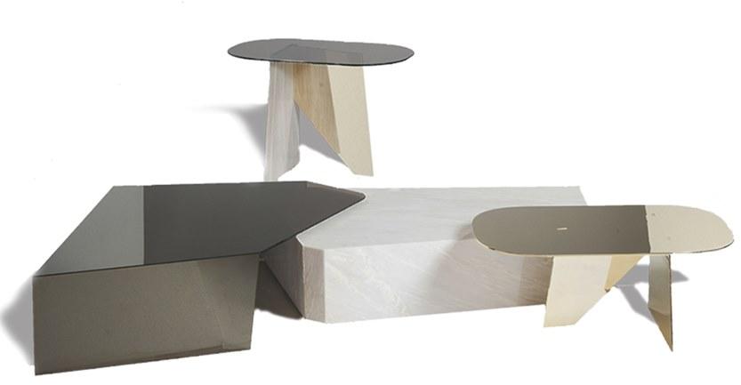 Paolo Castelli Низкий овальный журнальный столик из металла sun-id-1479859 - Вид №2