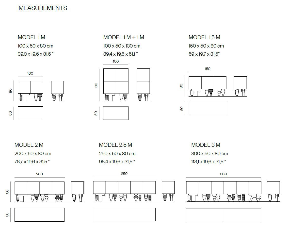 Шкаф из шпона ясеня с распашными дверями BD Barcelona Multileg ARCH-00094619 - Вид №20