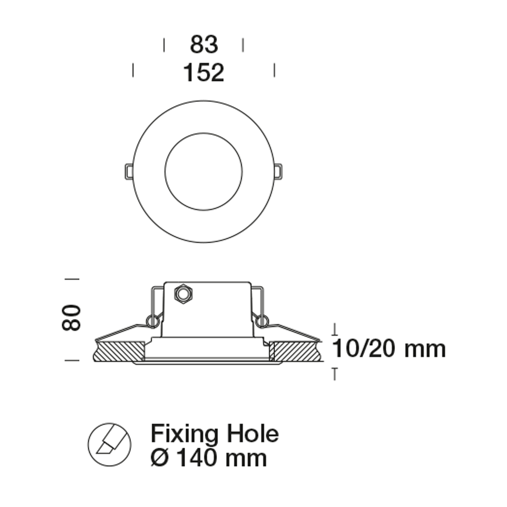 8429663 Встраиваемый в потолок светильник Platek MINI Incasso soffitto  MINI Plafoniera Ceiling recessed - LED 4000K 28°  - Вид №2