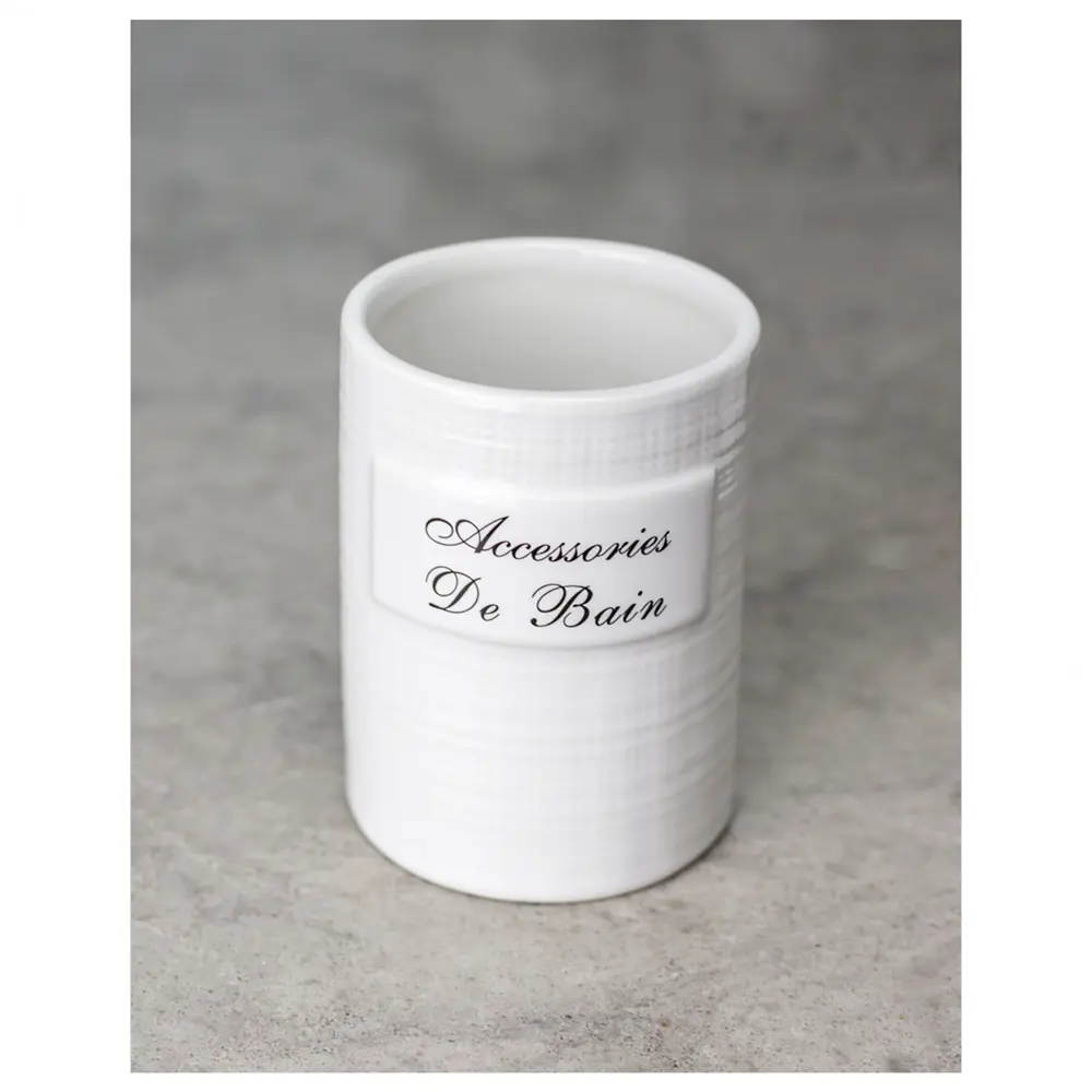 BATH PLUS Керамический стакан для ванной Bain Blanc - элегантный органайзер 89380473 STLM-1577125 - Вид №5