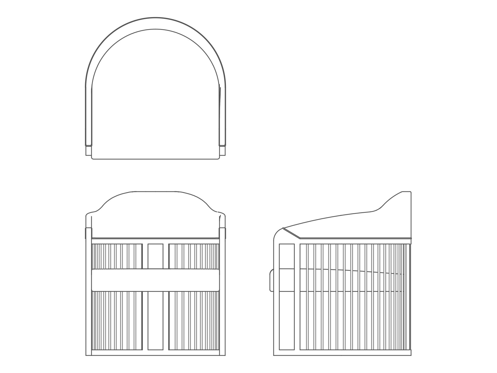 Тканевое кресло с подлокотниками Casa Magna GRACE URBAN ARCH-00039448 - Вид №9