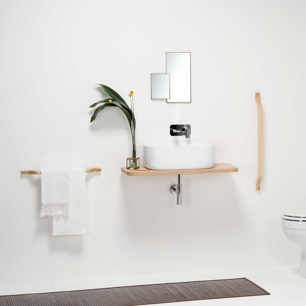 EVMFN80EVER Life Design Держатель для полотенец из дерева 80 см - Feel Feel - Вид №7