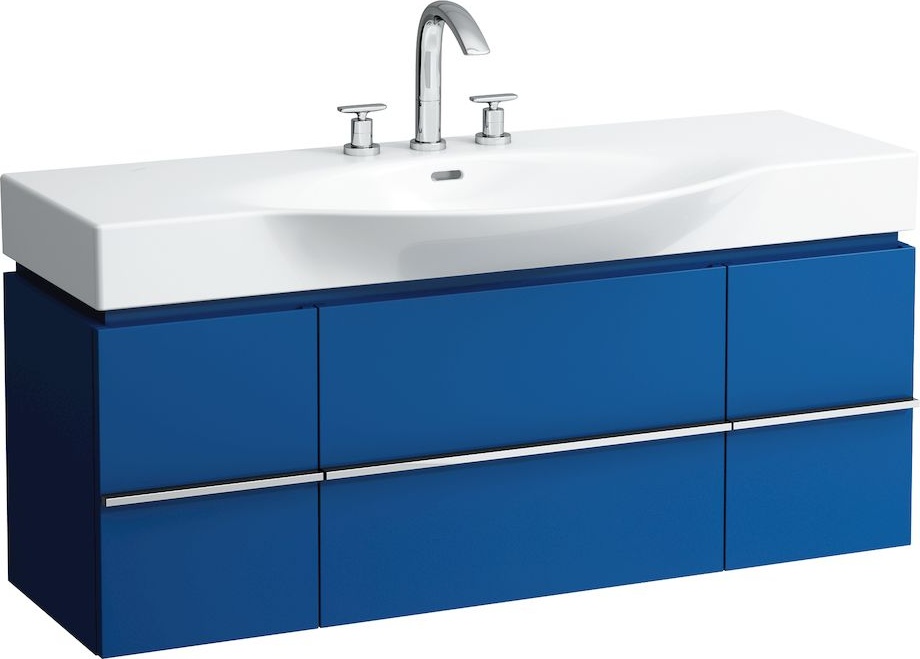 H4013020755191 Шкафчик под раковину, для раковин 811704, 812704, 2 выдвижных ящика с 2 дверцами, 2 стеклянные полки LAUFEN PRO - Вид №17