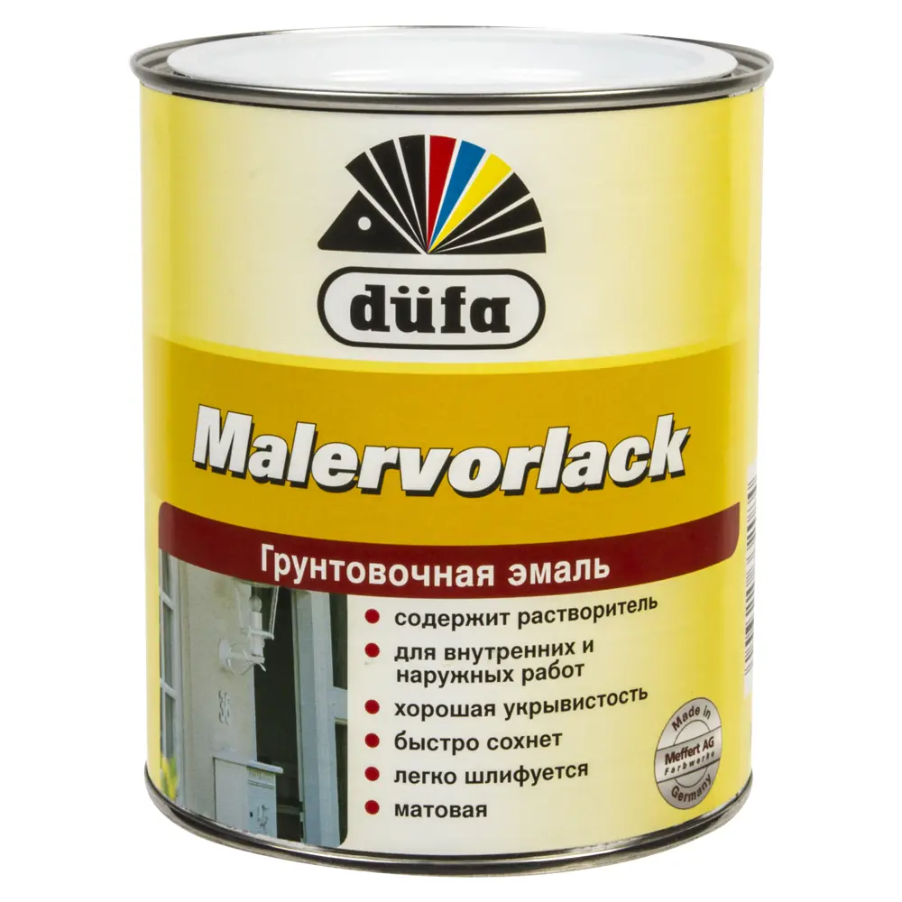 Грунт-эмаль матовая Dufa цвет белый 750 мл 12412272 STLM-2191574 