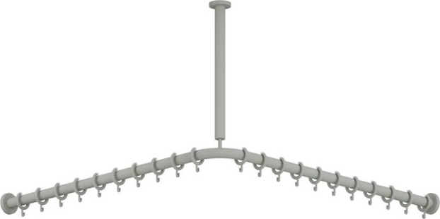 801.34B1461 Карниз с потолочным подвесом HEWI Edition matt | Polyamid  - Вид №1
