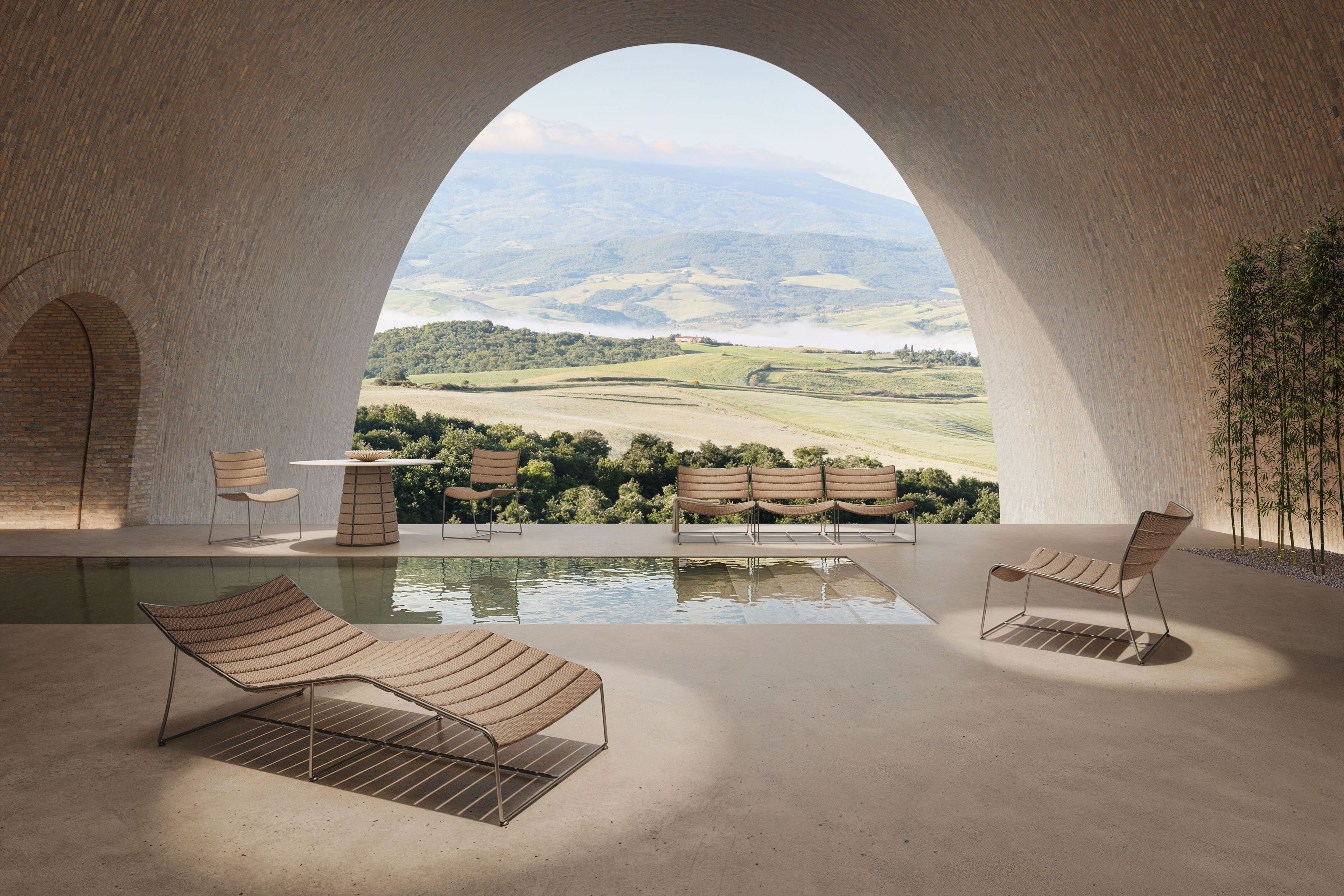 Круглый садовый стол GANDIABLASCO шнур ARCH-00033553 - Вид №2