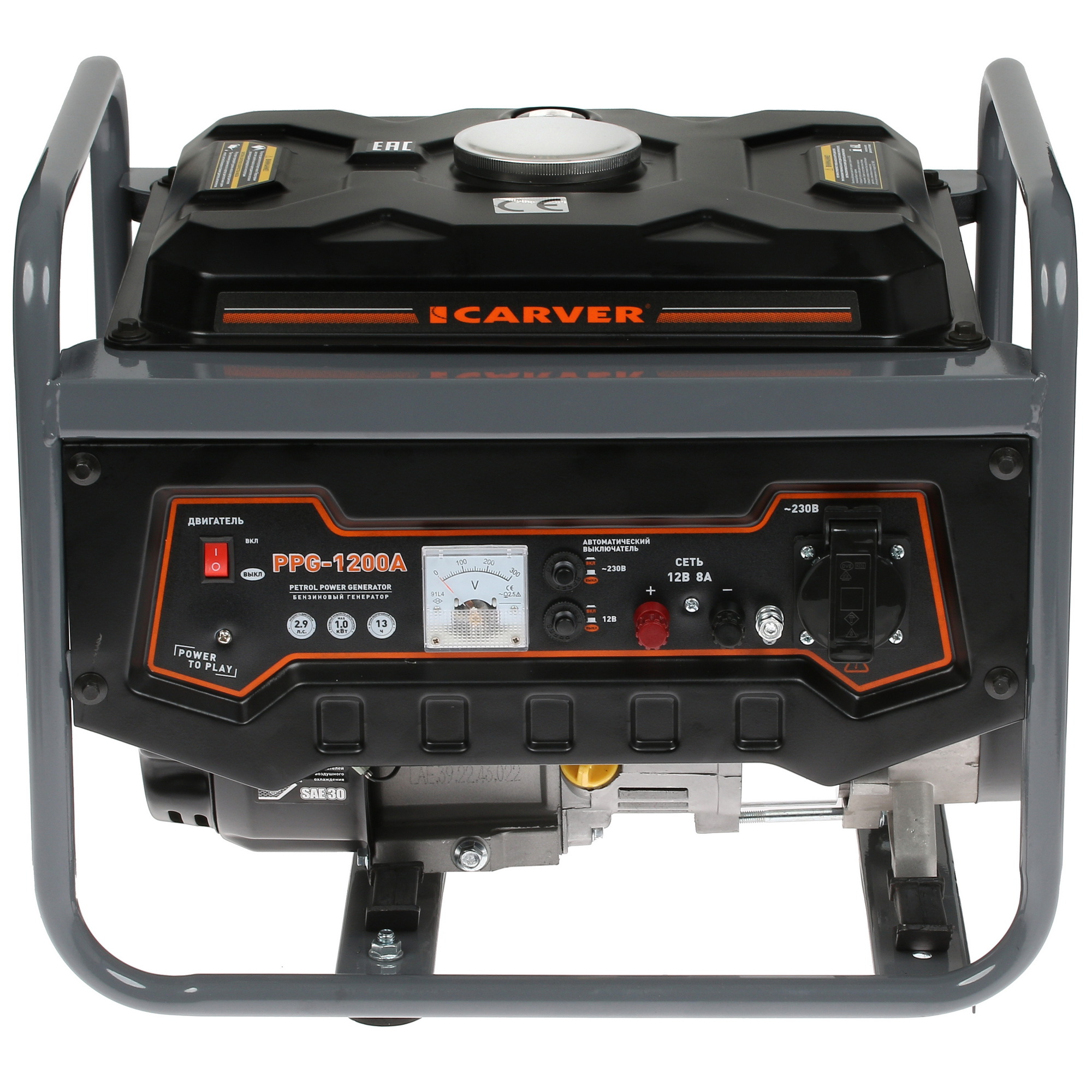 Электрогенератор   бензиновый Carver PPG-1200А 1081874 STDN-0148317 - Вид №1