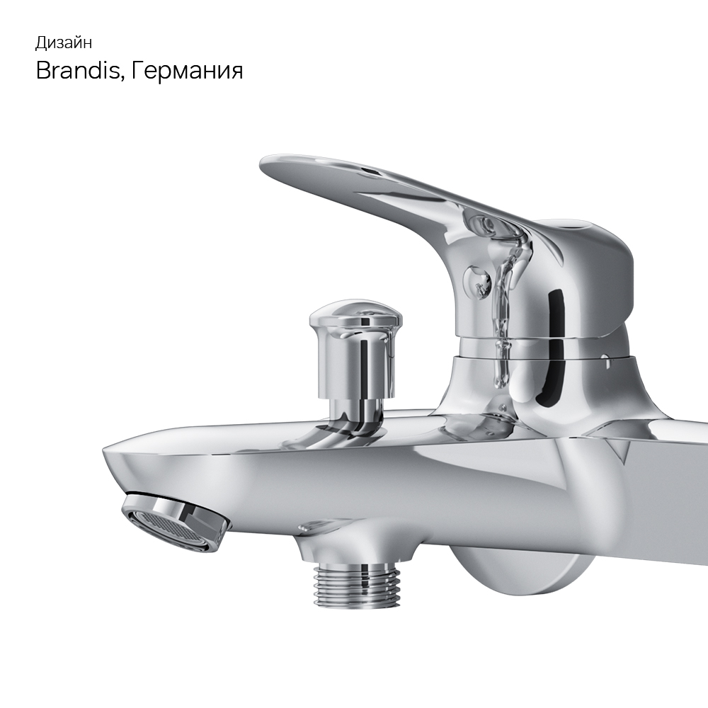 F85C10000 смеситель для ванны и душа хром шт AM.PM Sunny - Вид №5