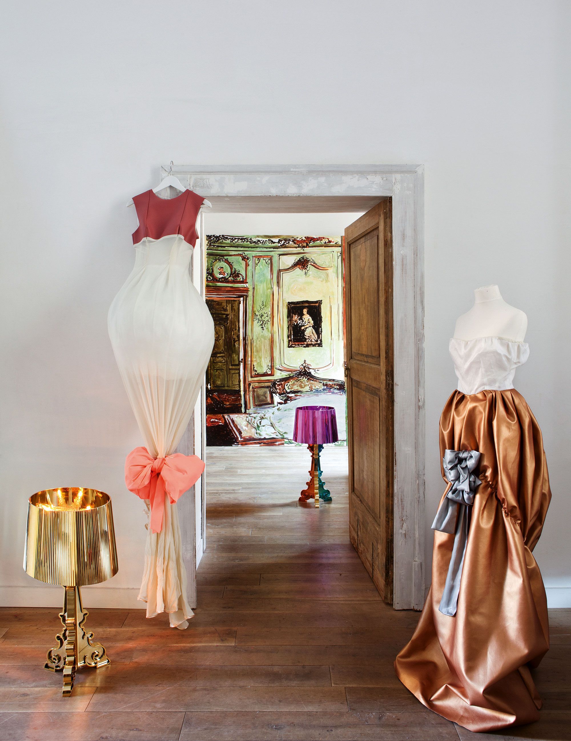 Поликарбонатная светодиодная настольная лампа с регулируемой яркостью Kartell BOURGIE ARCH-00127267 - Вид №33