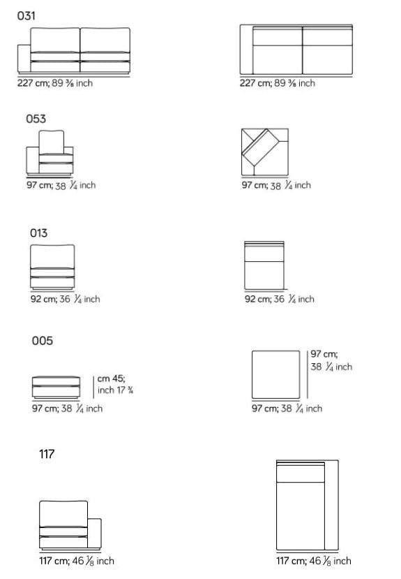 Секционный диван из ткани Amura Murray ARCH-00035892 - Вид №6