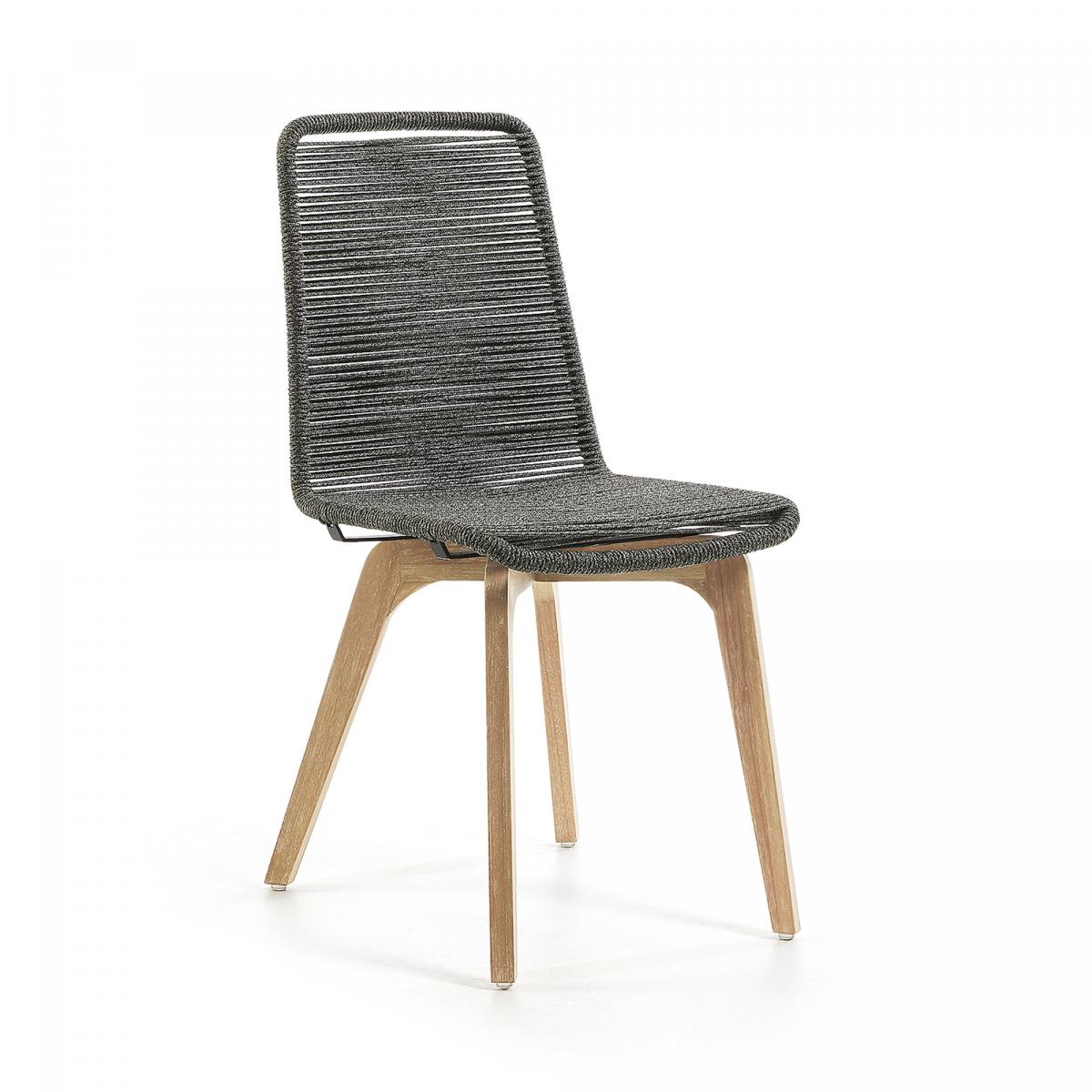 055398 Стул серый La Forma Glendon  - Вид №3