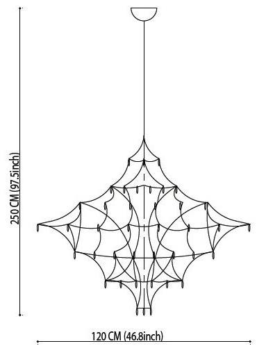 Quasar Подвесной светильник из никеля с кристаллами swarovski® sun-id-1416572 - Вид №9