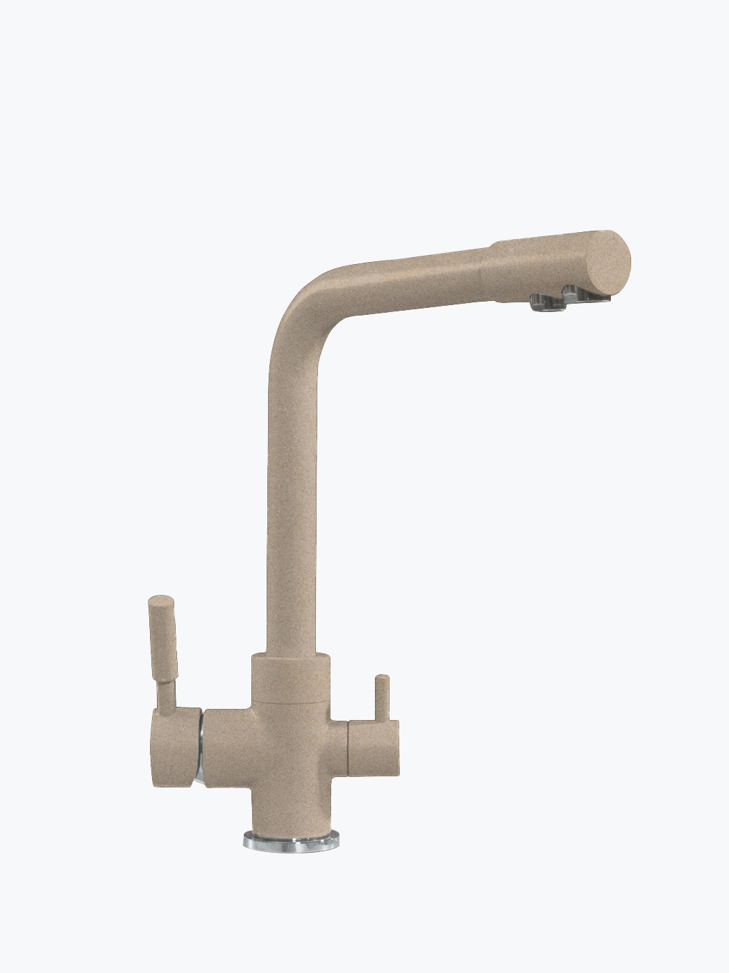 627505 Смеситель кухонный "Высокий Дуо" в тон мойки Polygran  - Вид №6