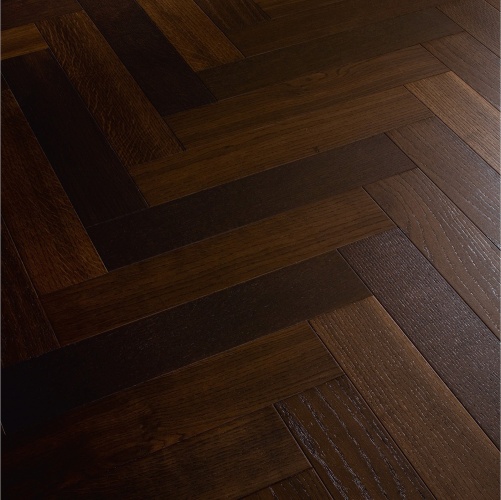 Паркет Ёлка Meister PS 400 Stab 8031 Закопченый Дуб Натур с брашью (Текстурированная) 500х100 мм 2300200051 - Вид №2