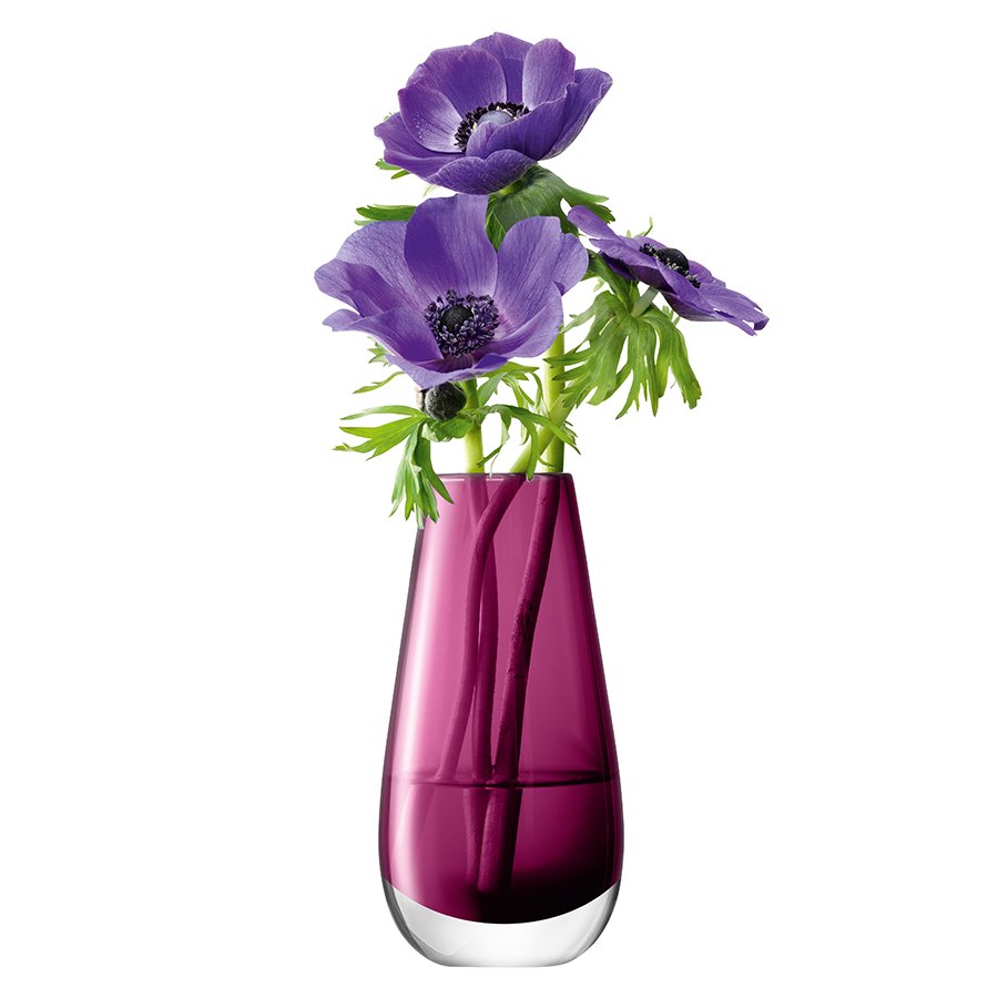 Ваза в форме бутона flower colour 14 см лиловый LSA INTERNATIONAL - 253387 Фиолетовый  - Вид №6