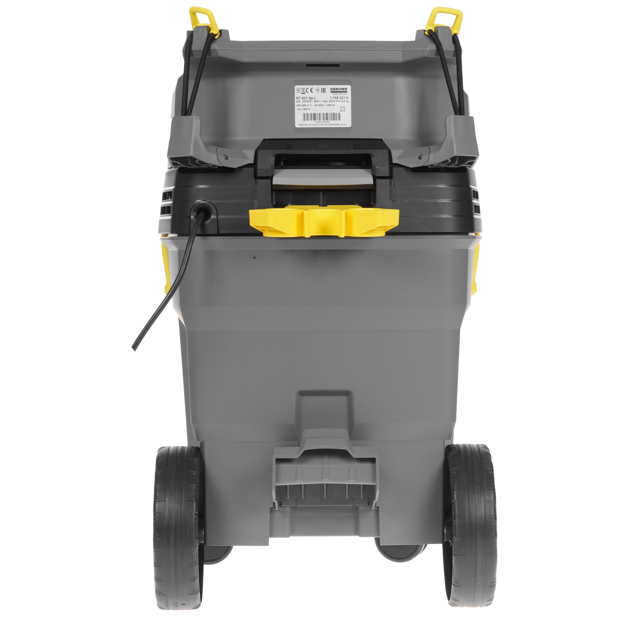 9189391 Пылесос Karcher NT 40/1 Ap L серый STDN-0118378 - Вид №4