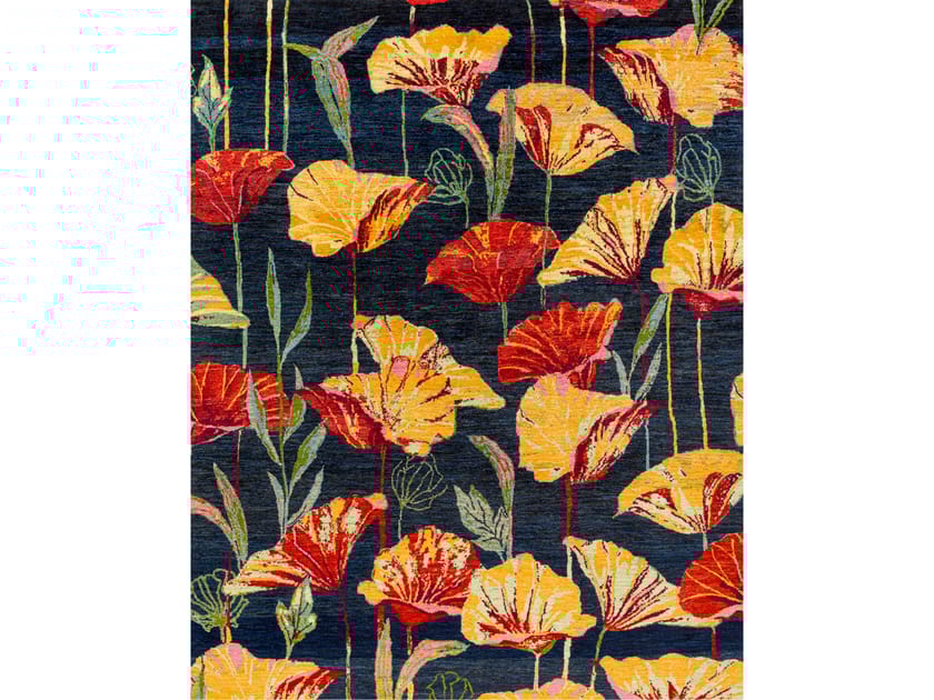 Прямоугольный шерстяной цветочный ковер Zollanvari Flower Meadow ARCH-00100025