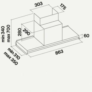 Falmec Настенная вытяжка из нержавеющей стали со встроенной подсветкой Design sun-id-1398407 - Вид №5