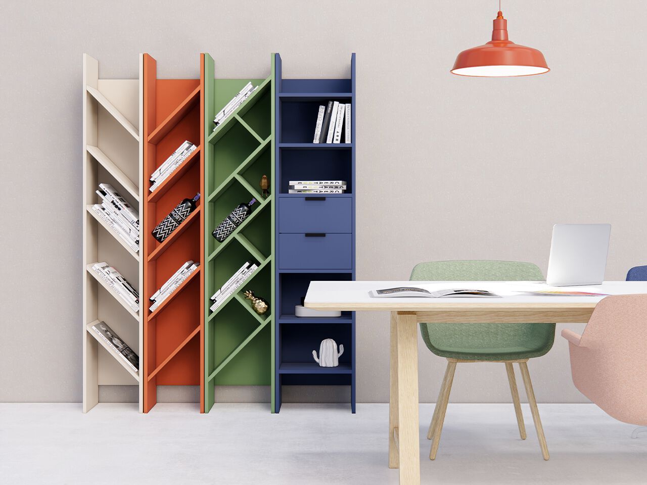 Книжный шкаф с ящиками MaxForm очевидный ARCH-00094534 - Вид №3