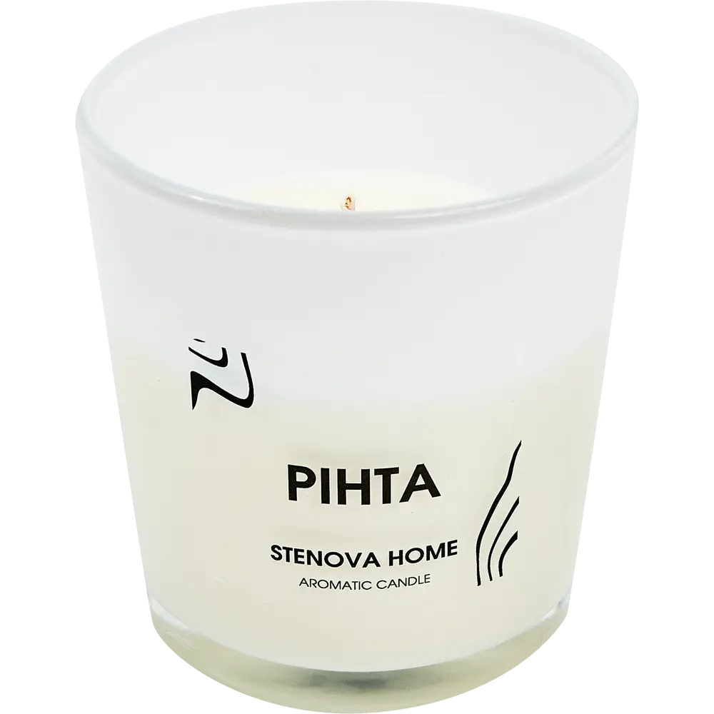 Свеча ароматизированная Pihta зеленая 8.5 см STENOVA HOME STLM-2211020